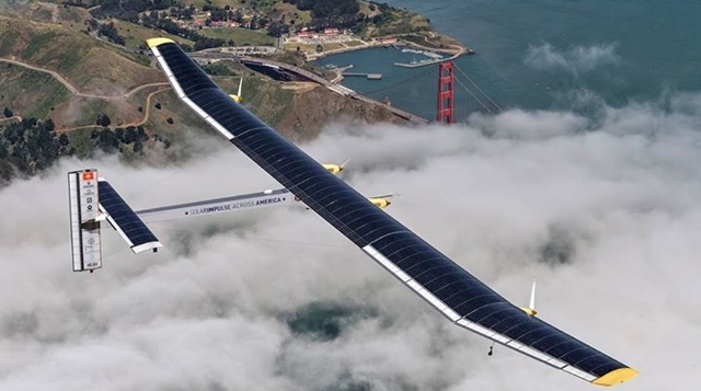 Самолет на солнечной энергии облетит вокруг света